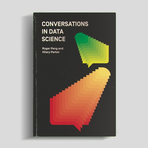 Minimal book cover with the title 'Concept for a Science Conversations Book Cover'