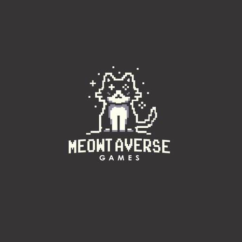 Pixel logo with the title 'Programming education and a game company'