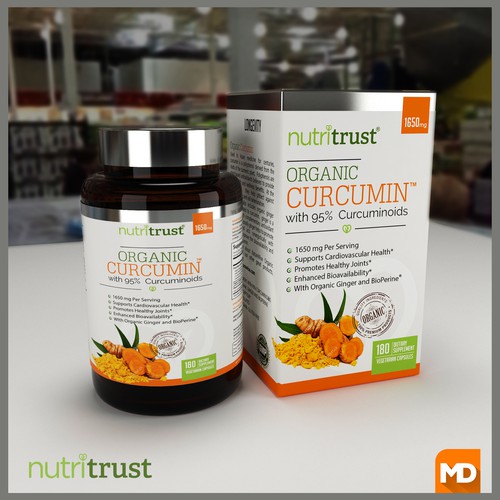 Supplement label with the title 'nutitrust'