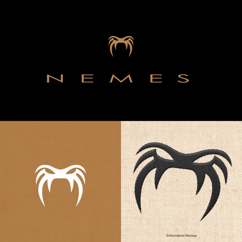 Mummy logo with the title 'Nemes Logo Design'