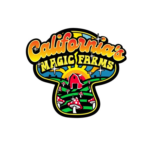 California logo with the title 'California's - Magic Farms-'
