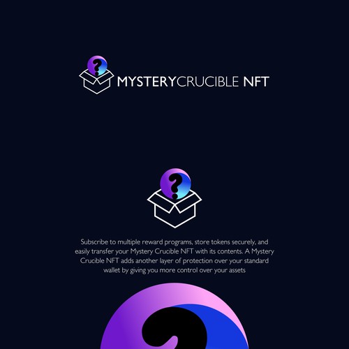 Question mark design with the title 'NFT site'