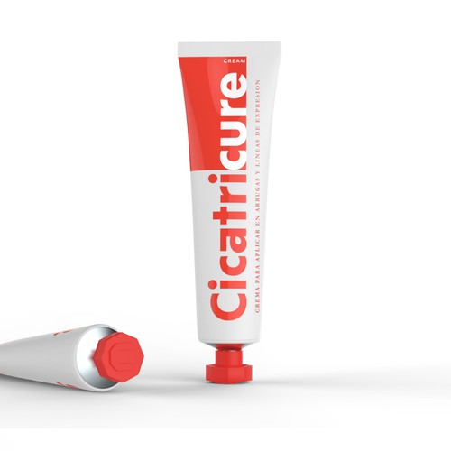 Creative label with the title 'cosmatic lable'