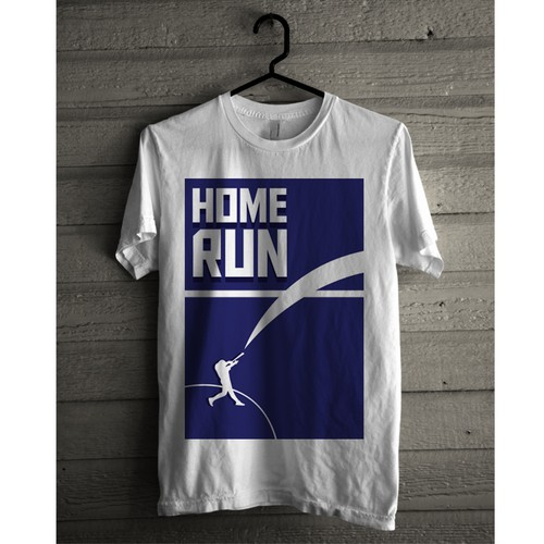 Baseball t-shirt with the title 'Home run concept for Diamond Krew Apparel'