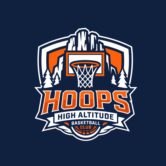 Spain national team logo with the title 'High altitude Basketball'