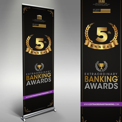 Award design with the title 'Awards Ceremony Stand Banner'