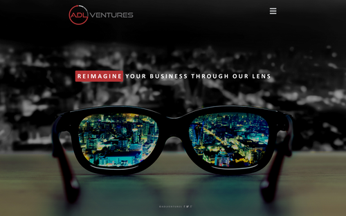 Unique website with the title 'Modern style webpage design'