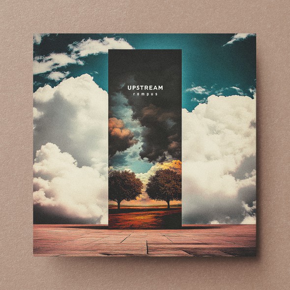 Collage design with the title 'Cover artwork'