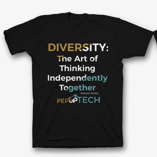 Technology t-shirt with the title 'Tshirt design for a tech-focused nonprofit organization'
