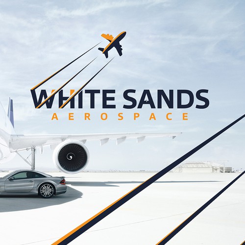 Airport design with the title 'WHITE SANDS'