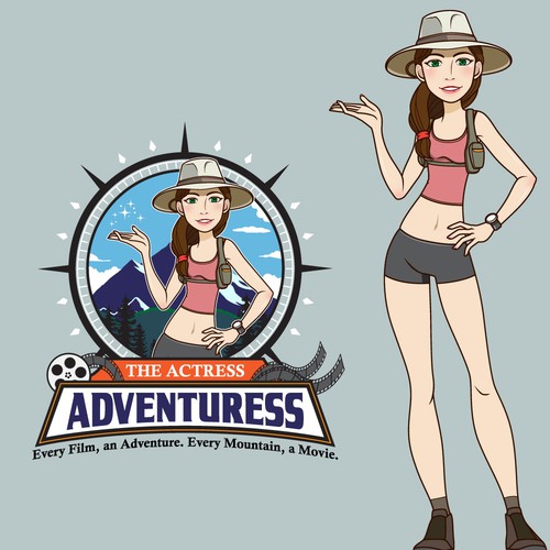 Anime design with the title 'outdoor show logo'