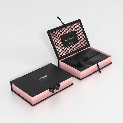 Fashion packaging with the title 'Packaging for a women’s fashion brand'