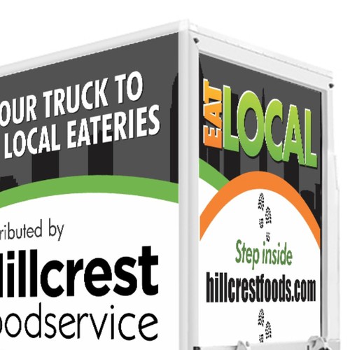 Food service design with the title 'Truck Wrap'