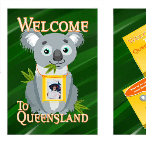 Shading design with the title 'Welcome To Queensland'