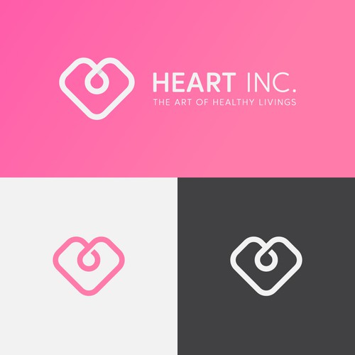 Love brand with the title 'Bold Line Logo for Heart Inc.'