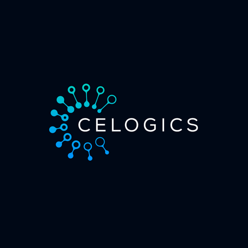 DNA logo with the title 'Logo concept for Celogics'