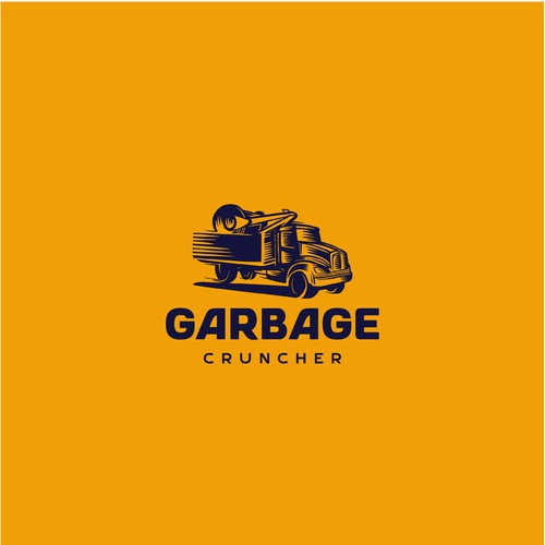 Dumpster logo with the title 'Garbage Cruncher'