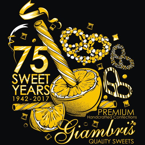 Industrial t-shirt with the title 'Handcrafted Candy Shirt'