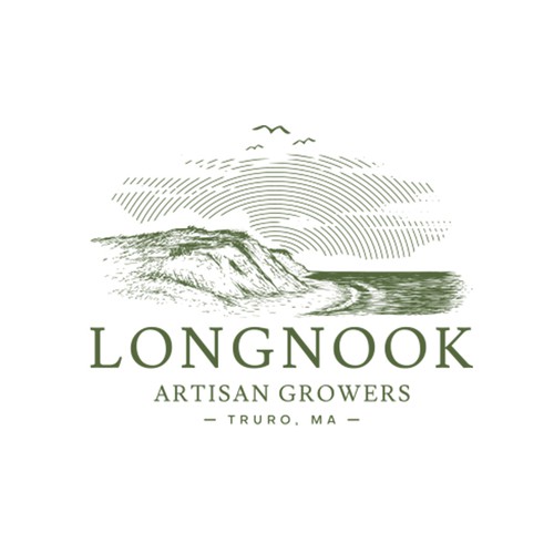 Sand logo with the title 'Longnook Artisan Growers'
