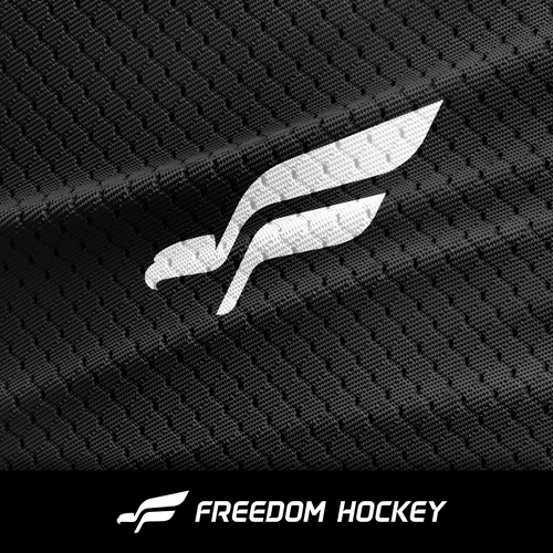 Falcon logo with the title 'Hockey logo design contest winner'