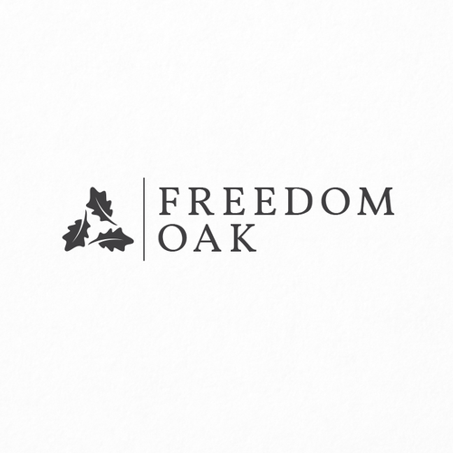 Signage logo with the title 'Freedom Oak'