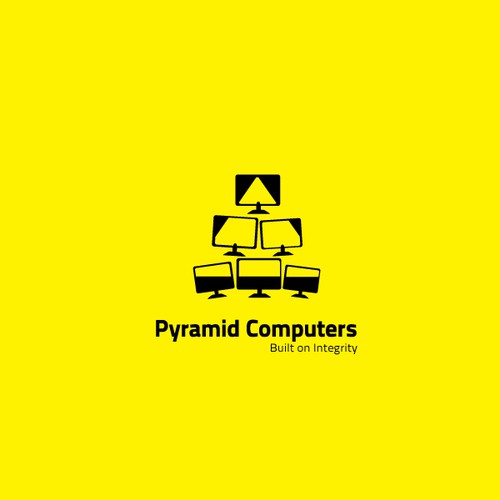 Computer logo with the title 'Pyramid Computers'