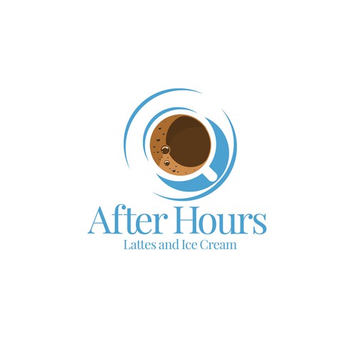 Ice cream shop design with the title 'After Hours'