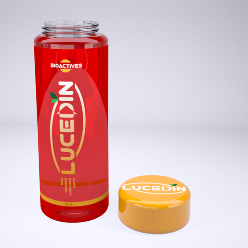 Energy drink label with the title 'Create a beverage label for the next dimension in social beverages'