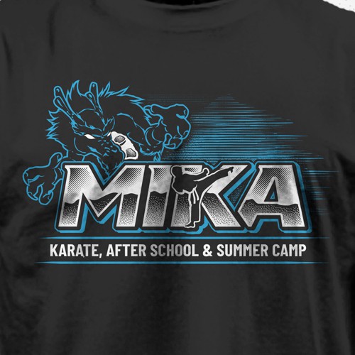 Dragon t-shirt with the title 'Mika Martial Art'
