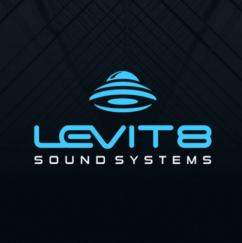 Audio design with the title 'Logo for Levit8 sound system'
