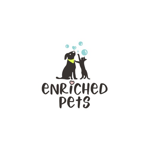 Chihuahua logo with the title 'Enriched Pets'