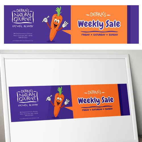 Banner artwork with the title 'illustration for a Friday, Saturday, Sunday Weekly sale'