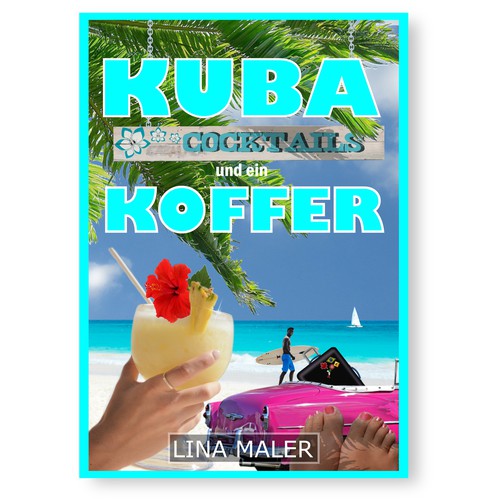 Exotic design with the title 'Cuba, cocktails and a suitcase '