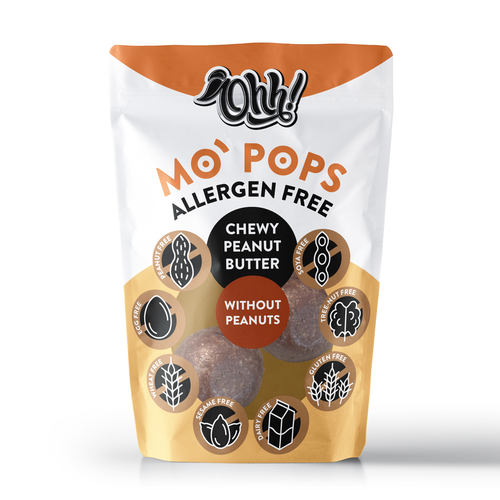 Vector packaging with the title 'MO' POPS'