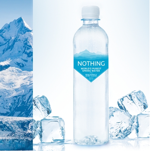 water bottle label design