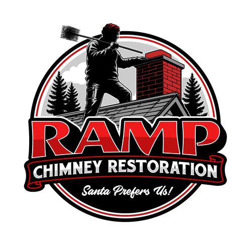 Logo with the title 'RAMP Chimney Restoration'