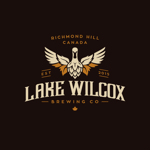 Duck logo with the title 'Lake Wilcox Brewing Co'