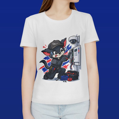 Business t-shirt with the title 'Technical Security Mascot T-Shirt Design'