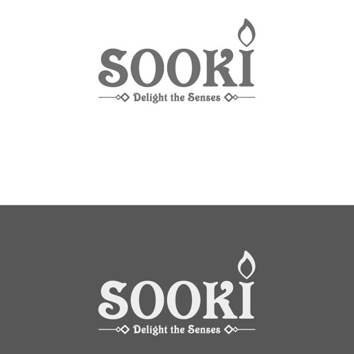 Light brand with the title 'Candle logo concept'