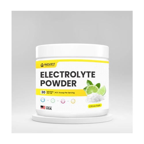 Powder packaging with the title 'label design'