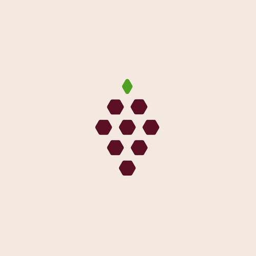 Grapevine logo with the title 'wine tech logo concept'