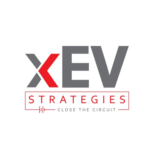 Circuit design with the title 'xEV Strategies logo design'