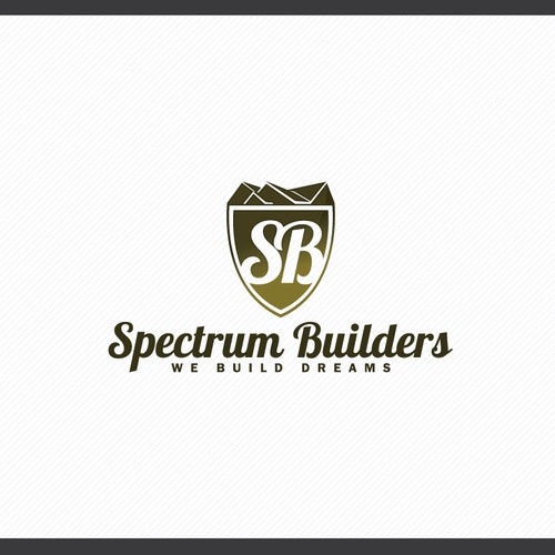 Builder logo with the title 'Logo for Spectrum Builders'