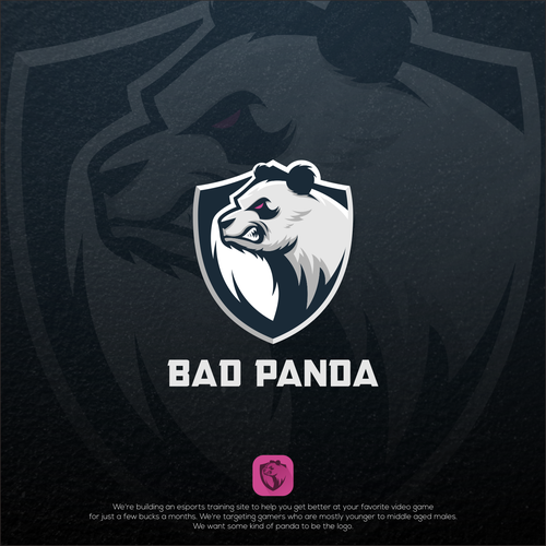 Esports logo with the title 'Bad Panda'