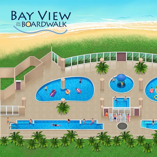 Map artwork with the title 'Winning illustration'