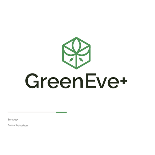 Weed design with the title 'GreenEve+'
