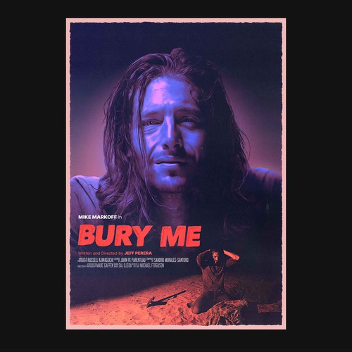 80s design with the title 'Moody Movie Poster for Short Film'