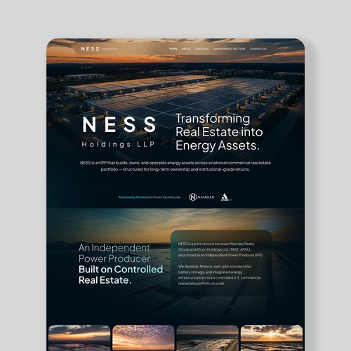 Site design with the title 'Landing Page Design'