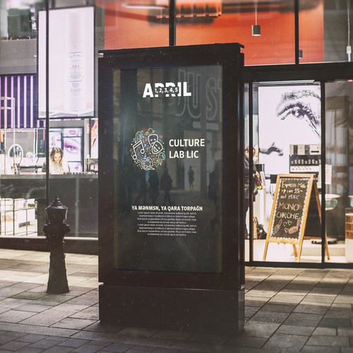 Cultural logo with the title 'Culture lib Logo design'