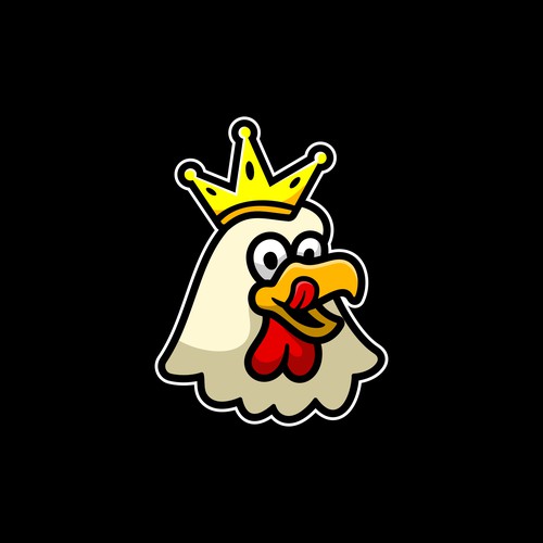 Chicken artwork with the title 'Hendlking Logo design.'